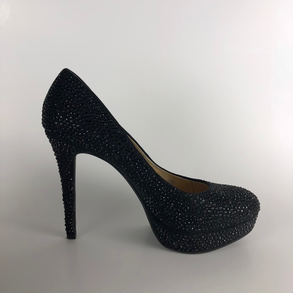 Gianni Bini Shoes - Gianni Bini Platform Heels Black Rinestones